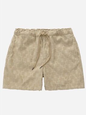 Beige Machu Terry Shorts
